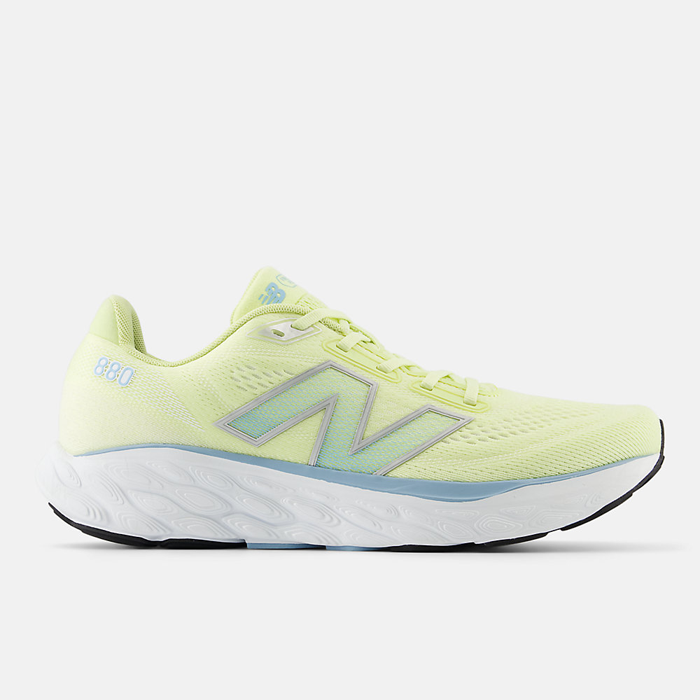 New Balance Fresh Foam X 880v14 Shoes Limelight with Silver Metallic and Chrome Blue